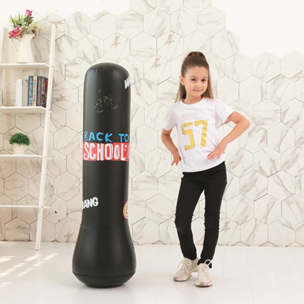 Inflatable Punching Bag Gym Fitness Boxing Training  Sandbag Stress Relief Toys image 6