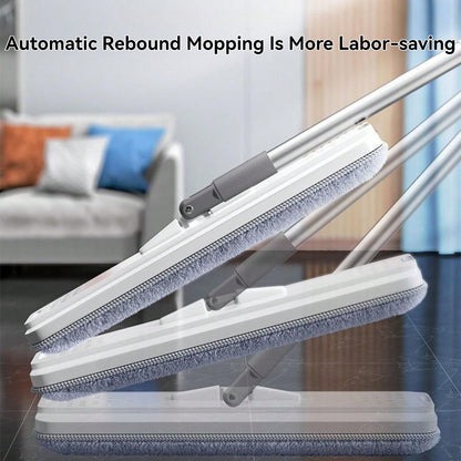 Mop and Bucket with Wringer Set for Home, Flat Mop and Bucket System for Floor  image 4