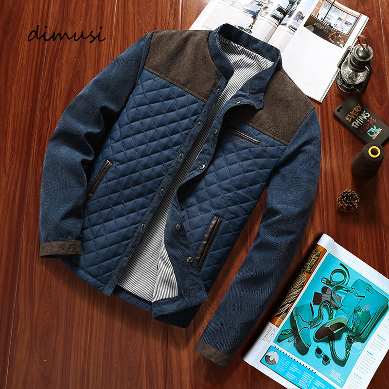 DIMUSI Autumn Winter Men's Bomber Jacket Casual Men Outwear Windbreaker Jacket M image 2