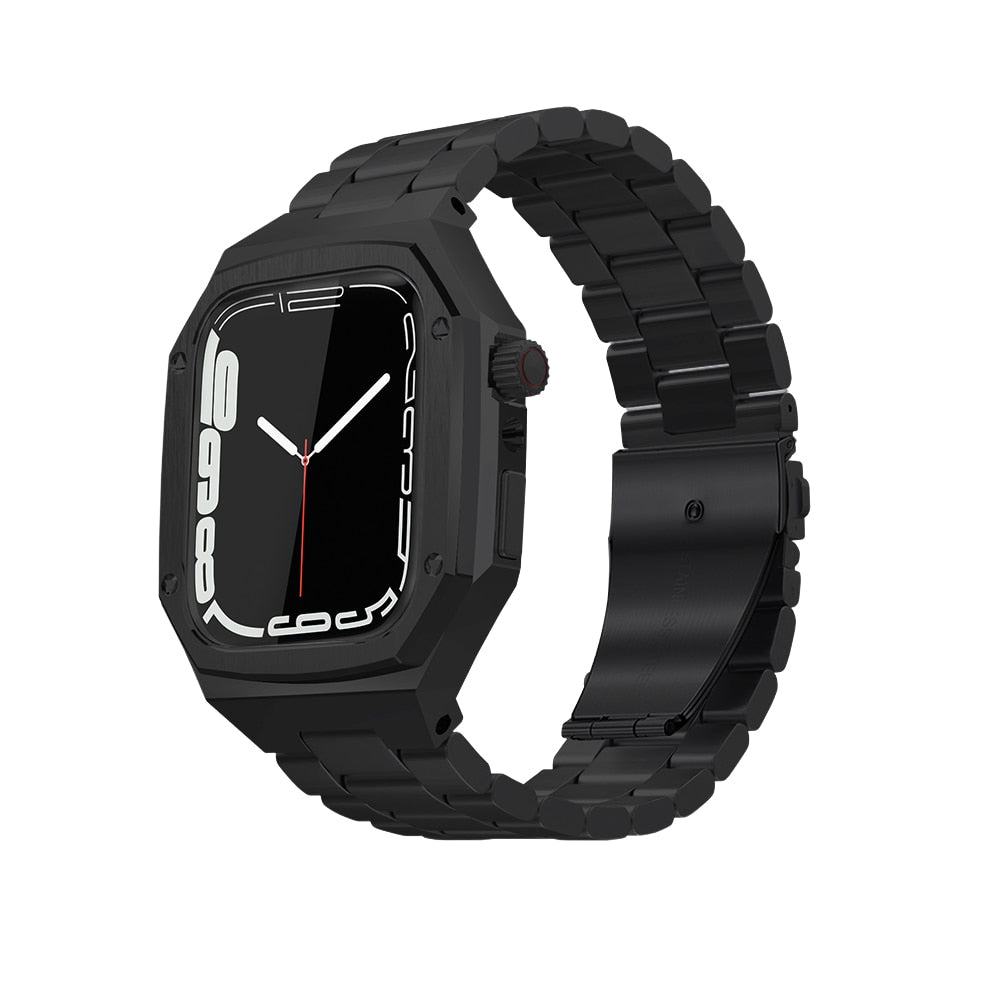 Luxury Modification Mod Kit For Apple Watch Band Case 49mm 44mm 45mm Rubber Str image 2