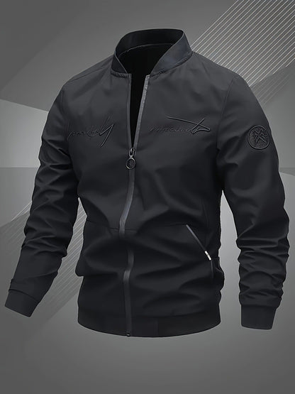 Trendy Men's alphabet embroidered jacket - design, versatile cas