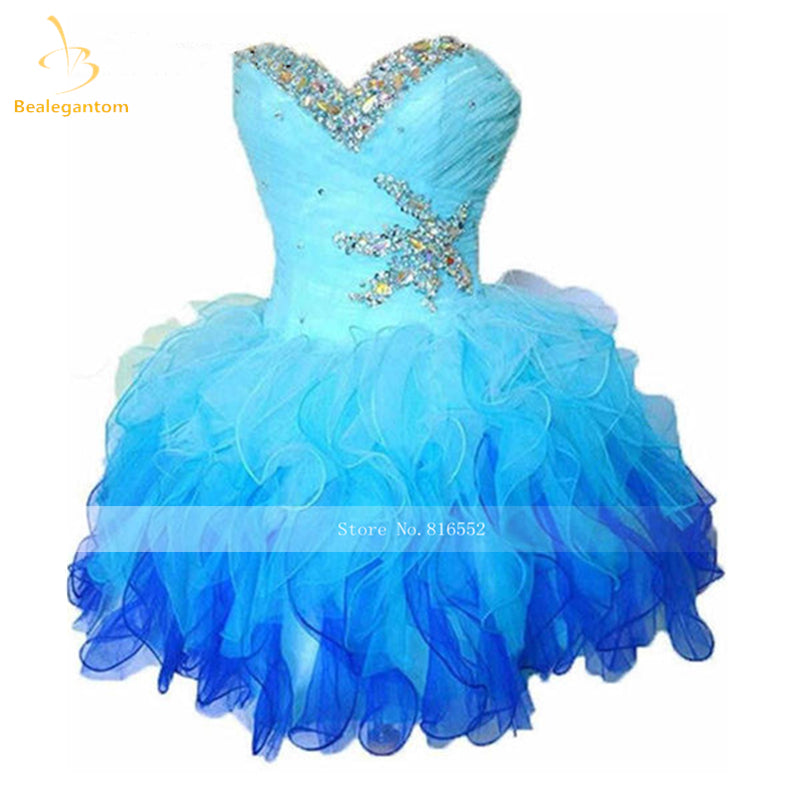 Bealegantom Colorful In Stock Sweetheart Organza Short Homecoming Dresses 2022  image 6