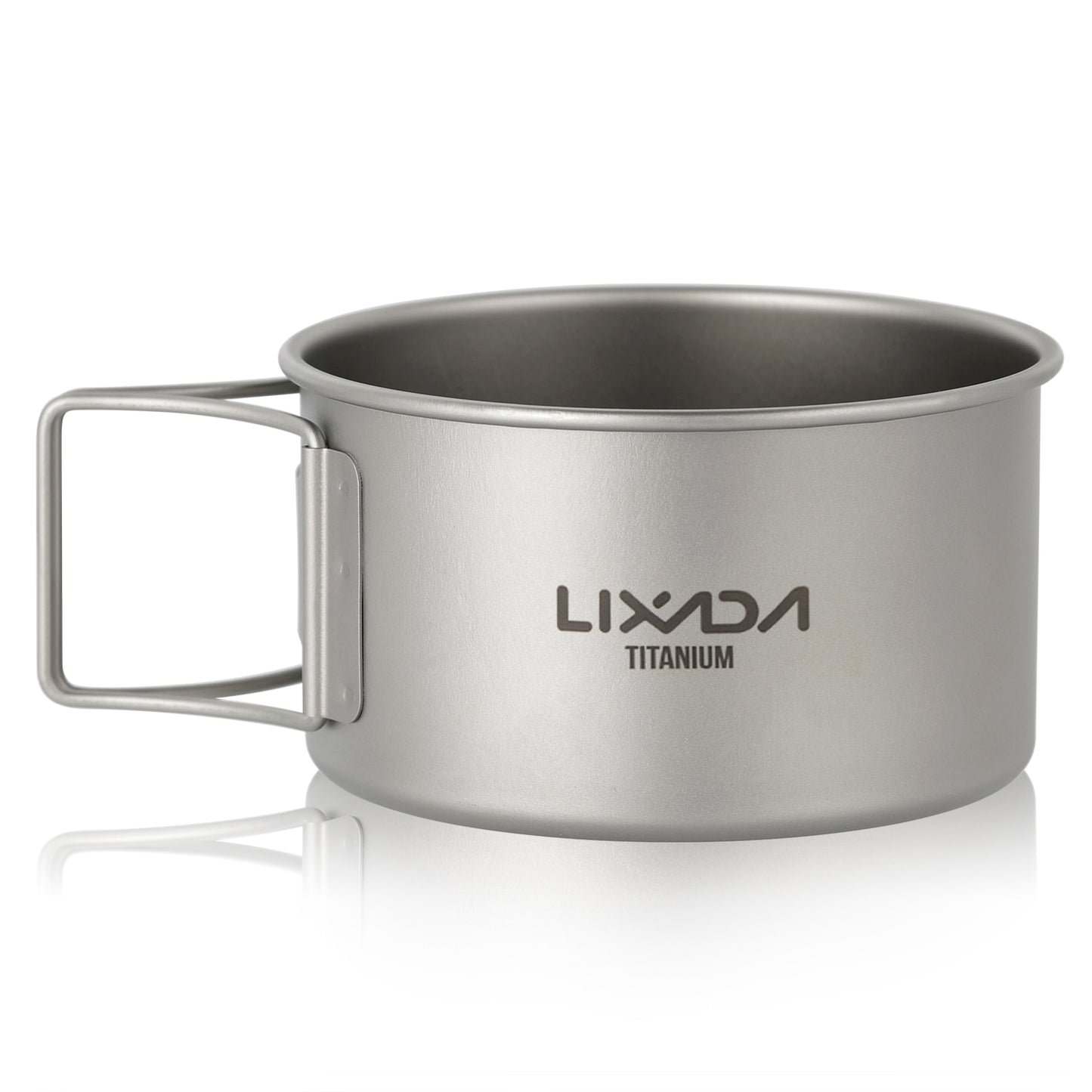 Lixada 450/550ML Titanium Bowls with Folding Handle Outdoor Camping Dinner Food image 4