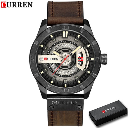 Luxury Watch Brand CURREN Men Military Sports Watches Men's Quartz Date Clock M image 1