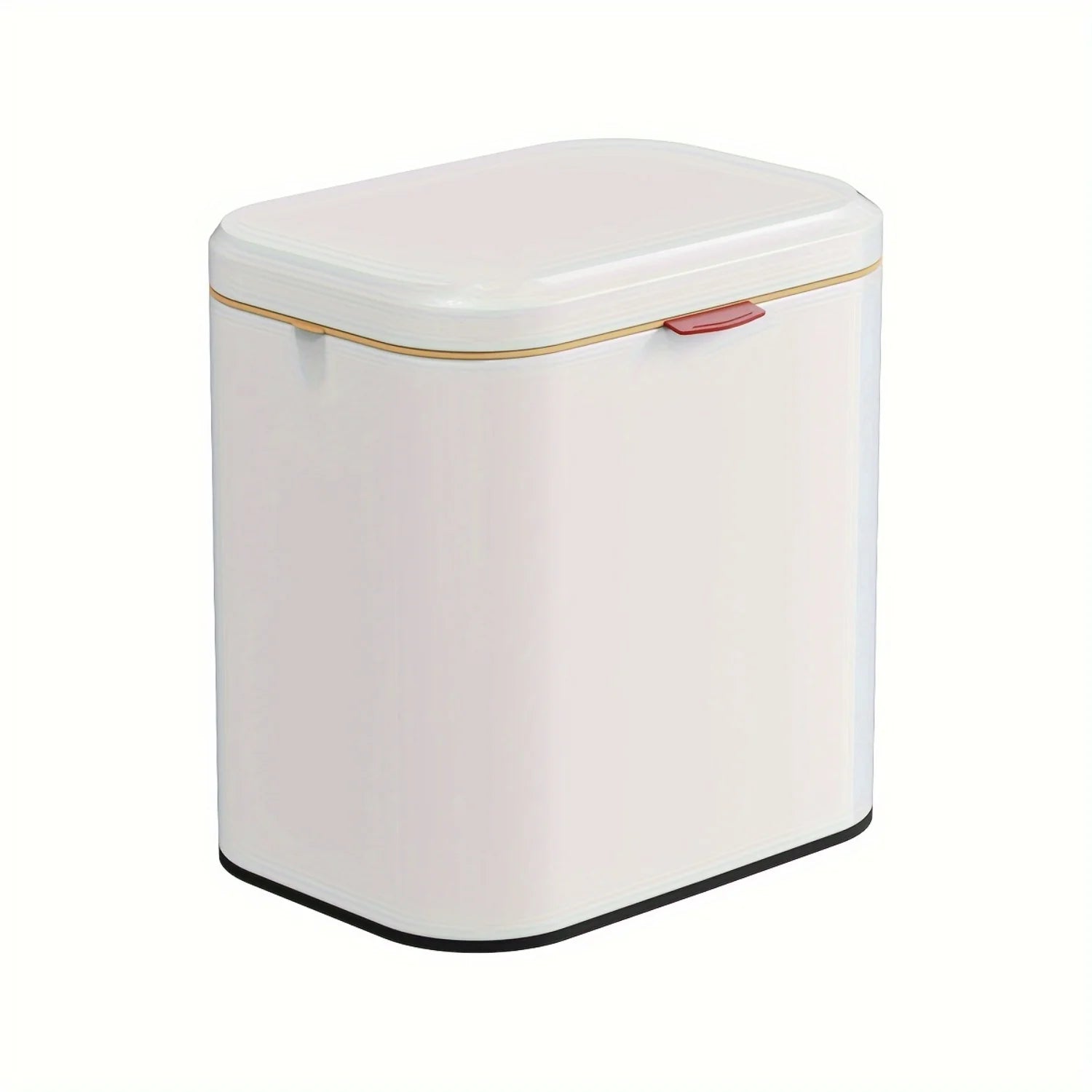 4L Stainless Steel Hanging Waste Bin with Lid - Wall Mounted Trash Can for Kitc image 0