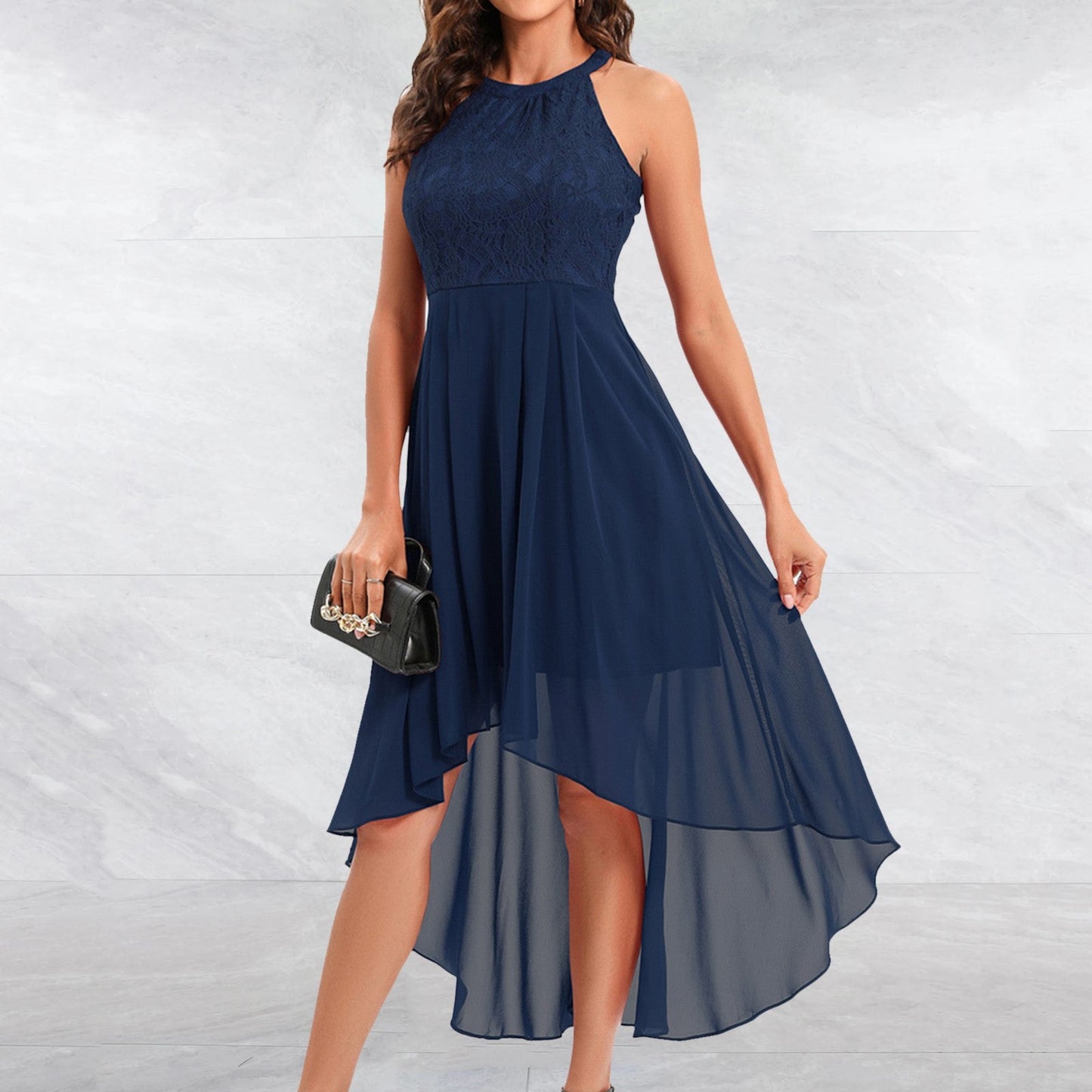 Lace Chiffon Party A Line Dresses Womenexy Off Shoulder Irregular For