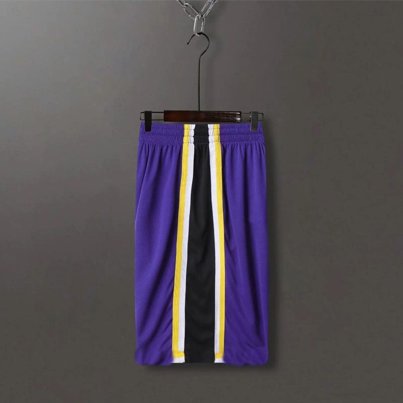 SONECHOKI Basketball Shorts Men Color Patchwork Loose Running Sport Gym Mesh Br image 7