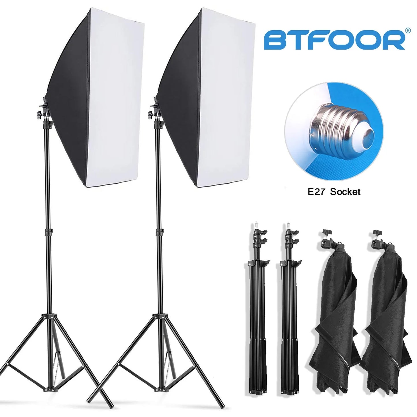 Professional Photography softbox Lighting soft box With Tripod E27 Photographic image 4