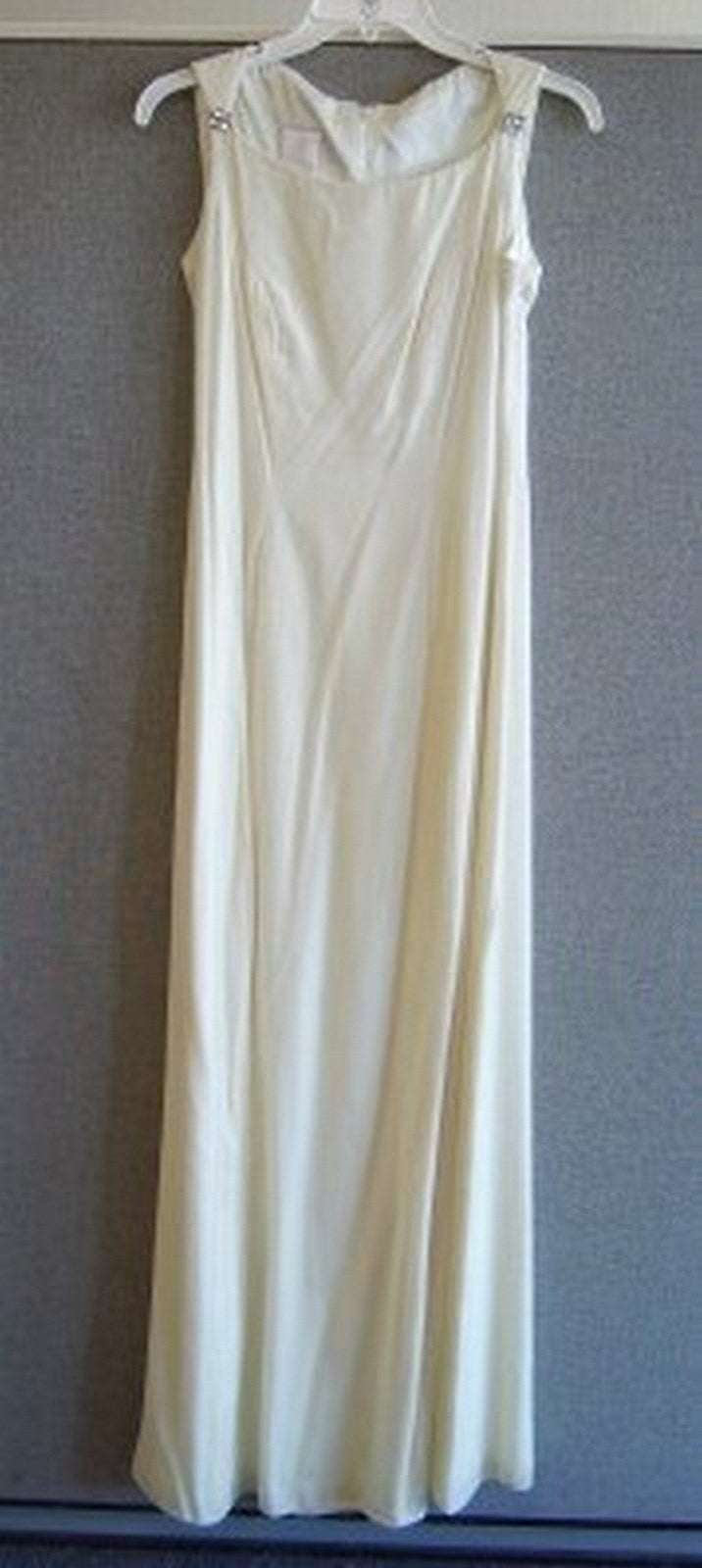 Watters & Watters Women Dress Ivory attached Diamond Size 2