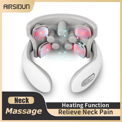Neck Massage Instrument Intelligent Electric Rechargeable Heating Hot Pressing