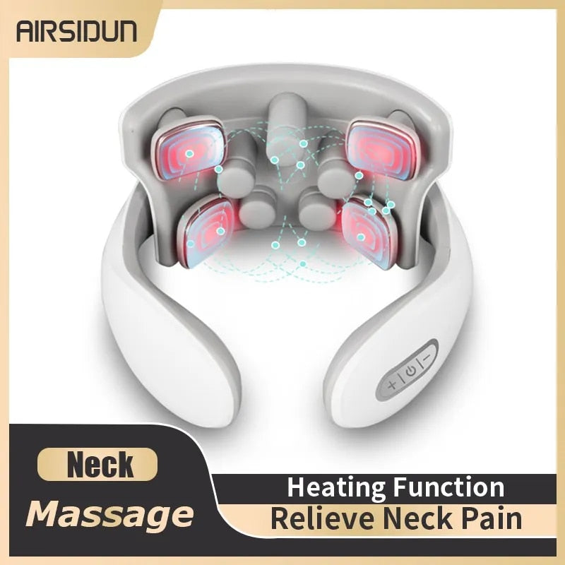 Neck Massage Instrument Intelligent Electric Rechargeable Heating  Pressing