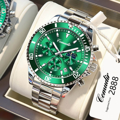 Top Brand Watch for Men Multi-dial Waterproof Sports Male Stainless Steel Quart image 2