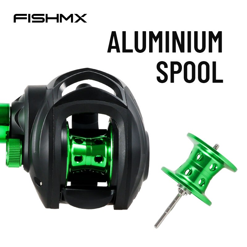 Fishmx Fishing Reel 7.2:1 Gear Ratio Max Drag 10kg Baitcasting Reel with Alumin image 6