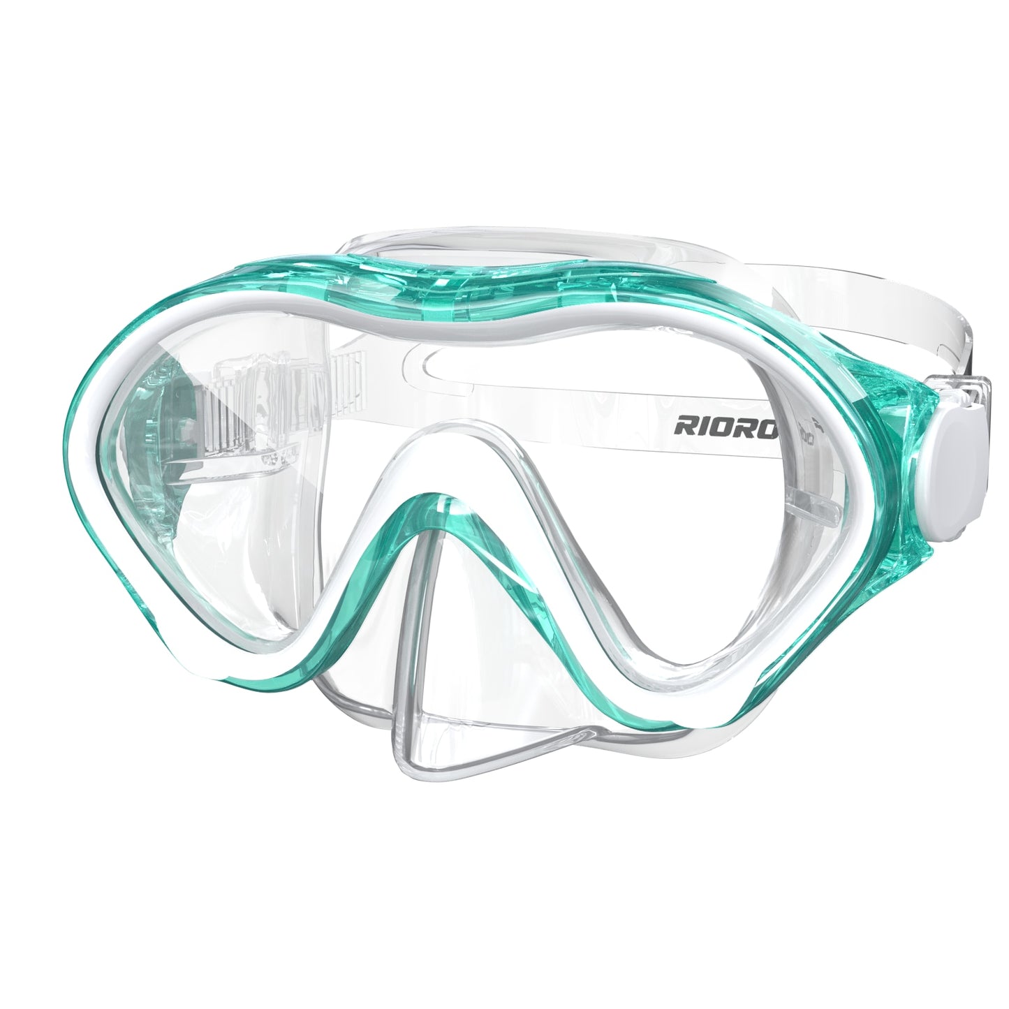 Children Swimming Glasses Adjustable Large Frame 180° Wide Vision Anti-Fog UV P image 3