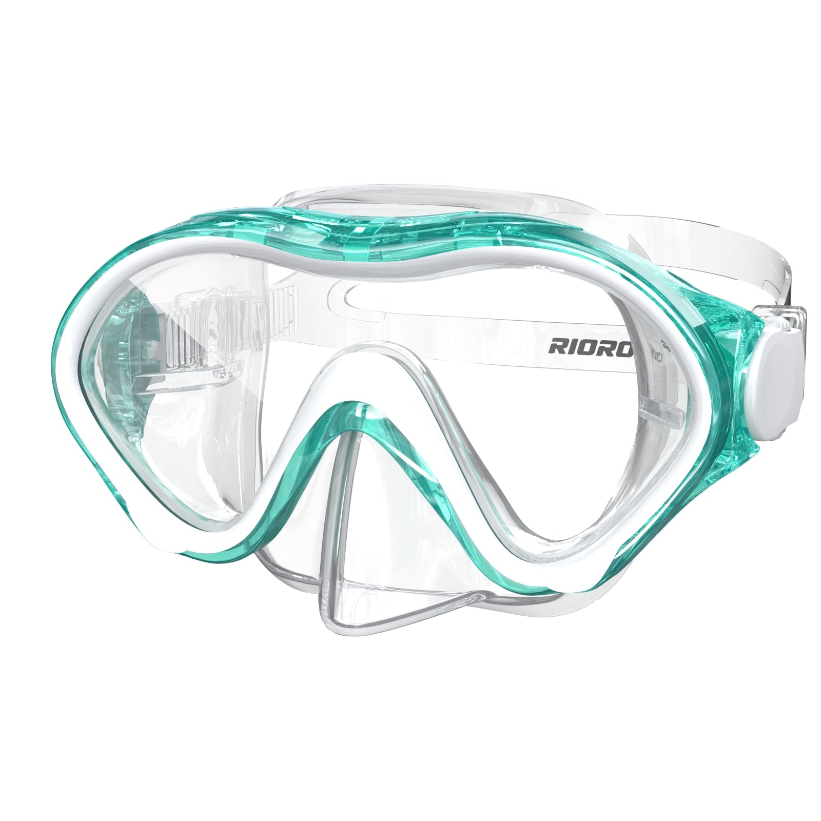 Children Swimming Glasses Adjustable Large Frame 180° Wide Vision Anti-Fog UV P image 3