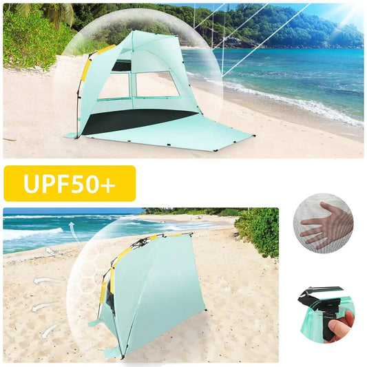4 People Quick Automatic Opening Camping Tent Waterproof Lightwight pop up open