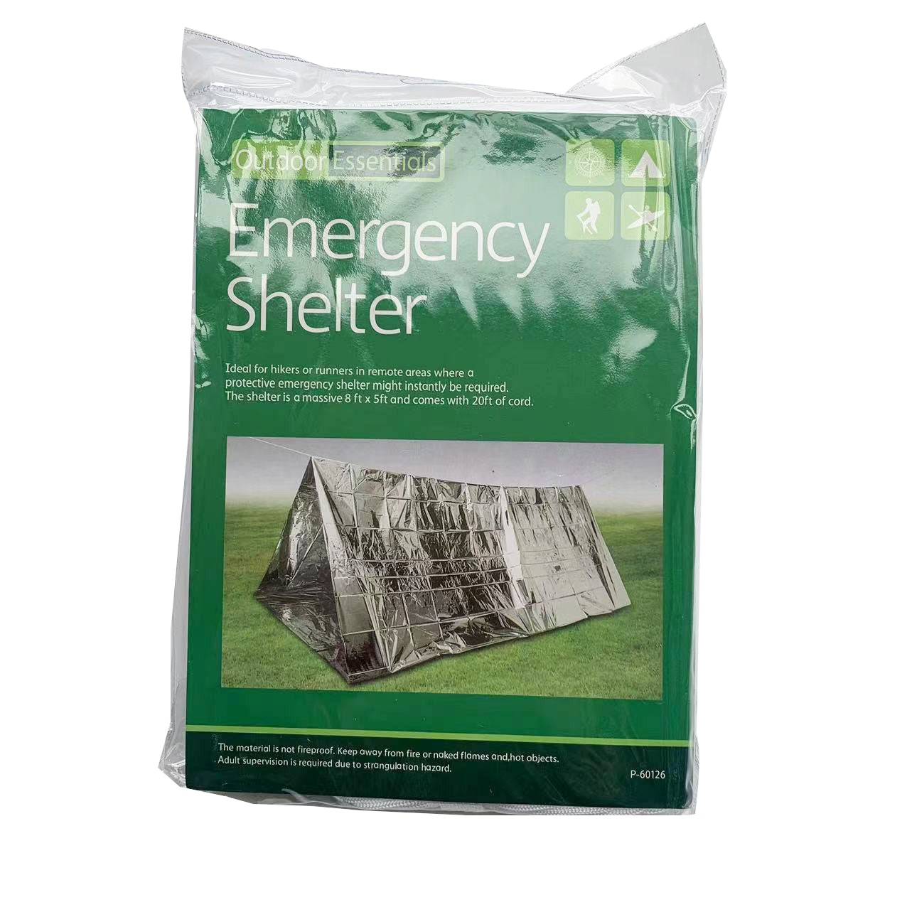 2 Person Emergency Shelter Bivy Survival Tent Kit Mylar Tube Tent Sleeping Bag image 2