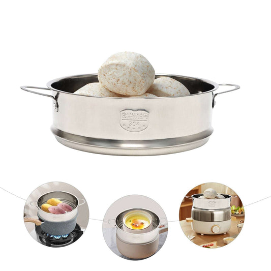 Stainless Steel Steamer 1 Tier Meat Vegetable Cooking Steam Pot Kitchen Tool Us