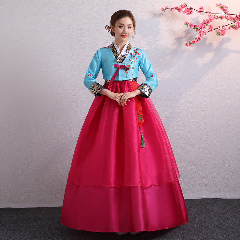 Hanbok for Women Korean Traditional Costume Minority Palace Performance Court C