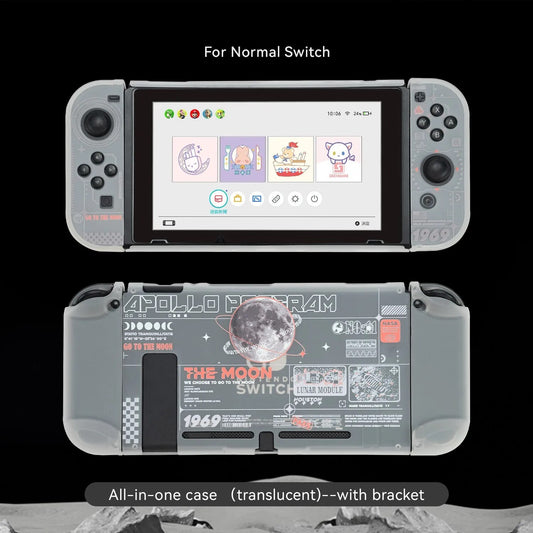 GeekShare Protect Shell Compatible Nintendo Switch OLED New Moon Transparent Ha
