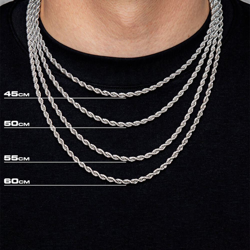 2Â¯3Â¯5mm Gold Rope Chain for Men & Women 18k Real Gold Plated Diamond Cut Gold N image 7