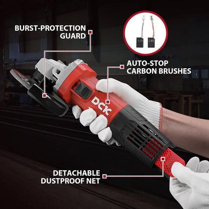 Angle Grinder, 9.2Amp 4-1/2-" Corded Angle Grinder 11800 RPM with 2 Safety G image 4