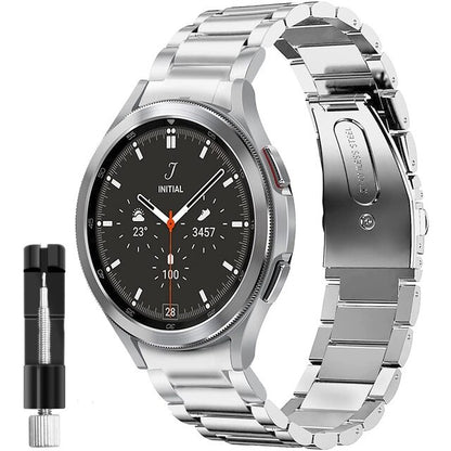 No Gaps Stainless Steel Strap For Samsung Galaxy Watch 6 4 5 40mm 44mm 6 Classi image 4