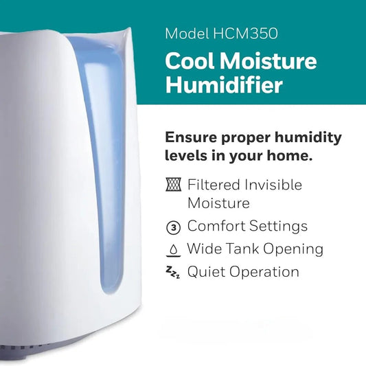 2023 New Honeywell Cool Moisture Humidifier, Medium Room, 1 Gallon Tank, Invisi image 0
