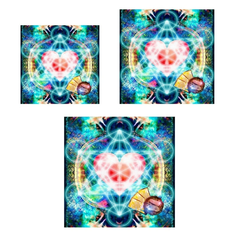 Metatron Heart Astrologys Altars Cloth Tarot Tablecloth Divinations Cards Table image 4