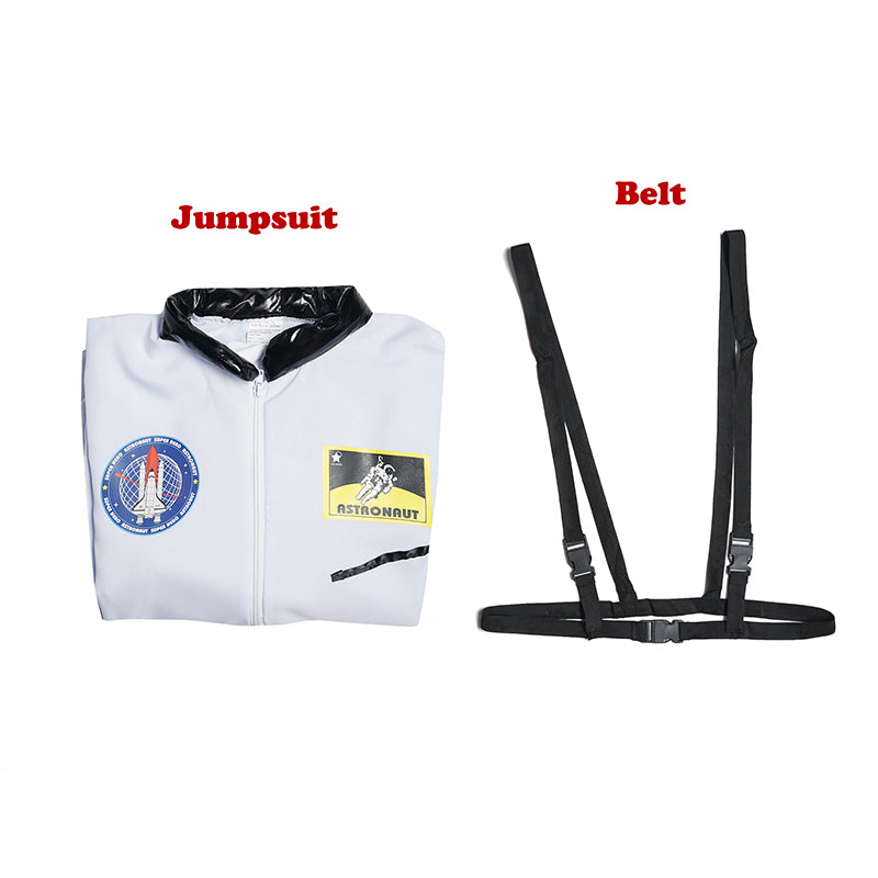 Adult Astronaut Cosplay Costume Men's Spaceman Halloween Party Jumpsuits Carniv image 7