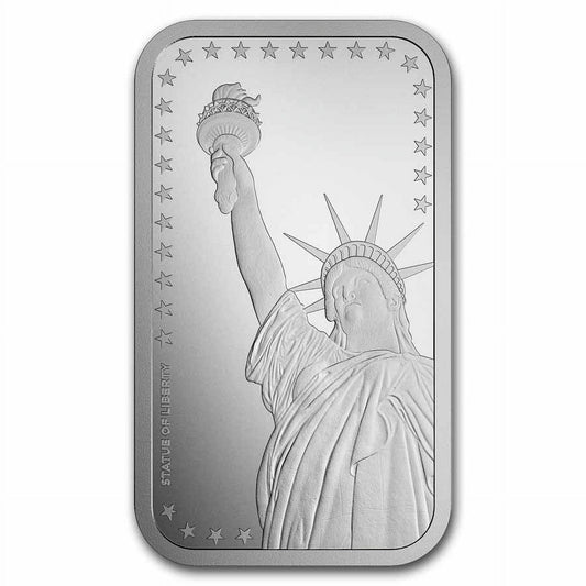 1 oz Silver Bar - Statue of Liberty image 0