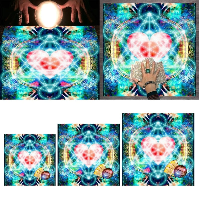 Metatron Heart Astrologys Altars Cloth Tarot Tablecloth Divinations Cards Table image 6