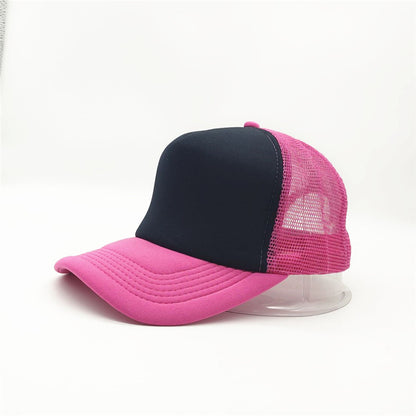 Unisex Cheaper 5 Panel Trucker Hat For Adult Summer Net Baseball Cap Men Women  image 10
