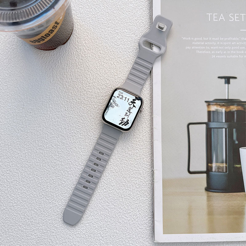 Silicone Strap For Apple Watch Ultra band 49mm Series 8 7 45MM 41MM 44MM 40MM R image 9