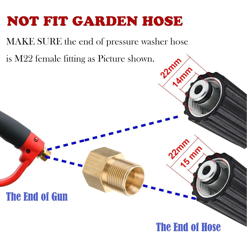 Tool Daily Deluxe Pressure Washer Gun, with Replacement Wand Extension, 5 Nozzl image 1