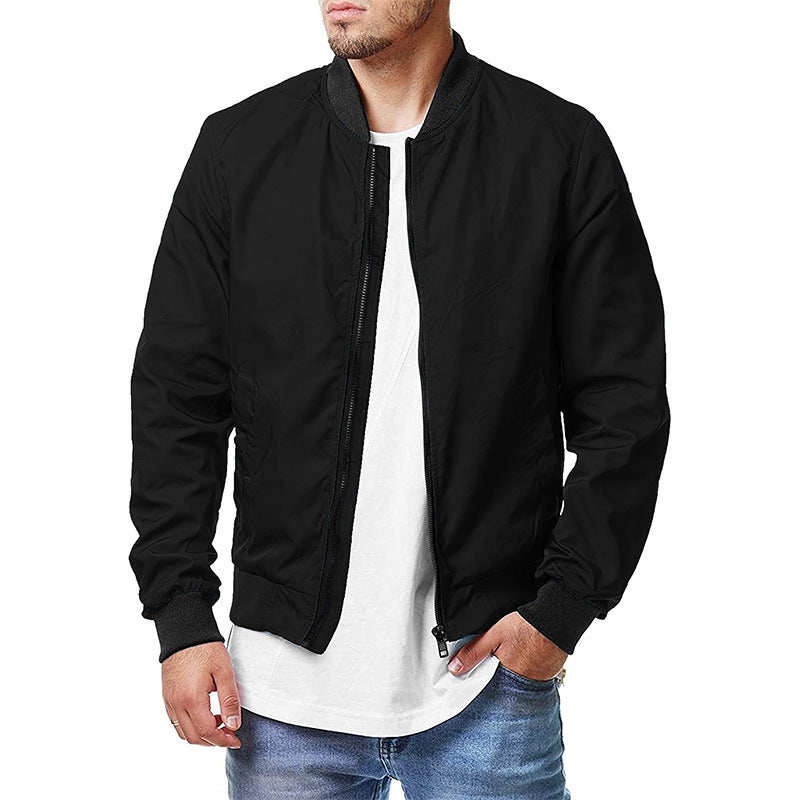New Military Jacket Men's Slim Bomber Jacket Spring Autumn R Men Outerwear Ma-1 image 6