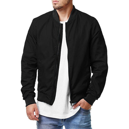 New Military Jacket Men's Slim Bomber Jacket Spring Autumn R Men Outerwear Ma-1 image 6