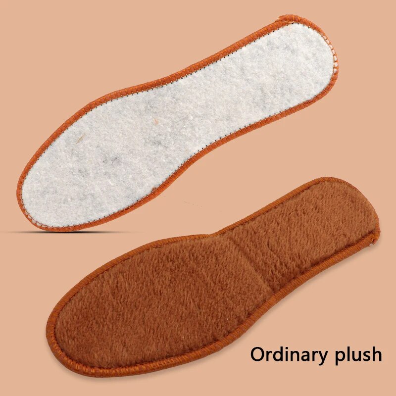 1Pair Thicken Plush Insoles Men Women Heating Shoe Pads Winter Warm Shoes Insol image 3