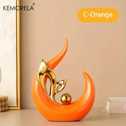 Ceramic Statue Nordic Creative Light Luxury Living Room Decoration Sculptures a image 3