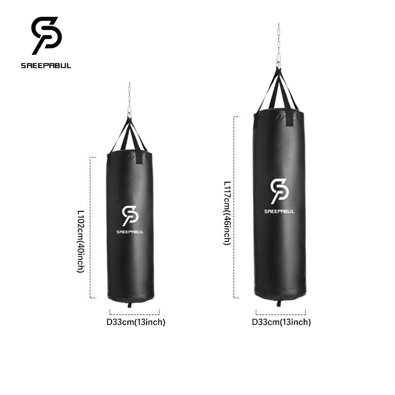 100/120cm Unfilled Heavy Punching Bag  Boxing Sandbag with Hanging image 5