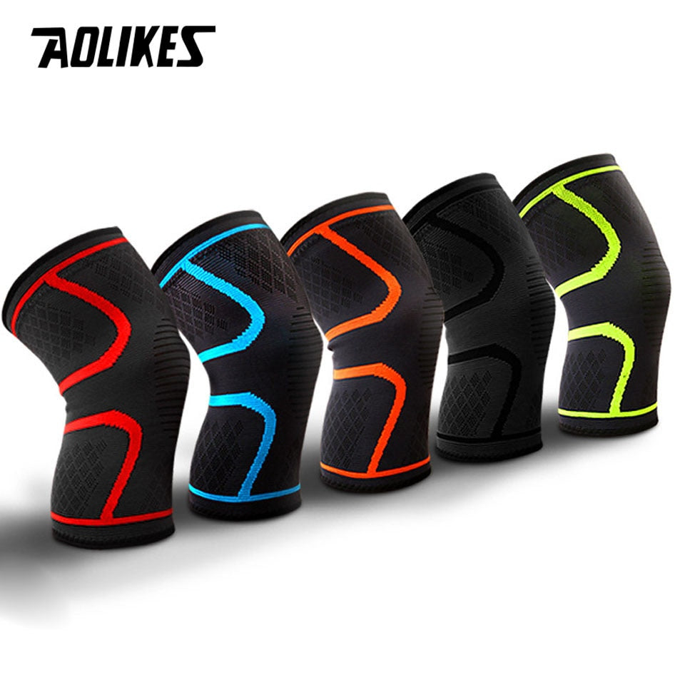 AOLIKES 1PCS Fitness Running Cycling Knee Support Braces Elastic Nylon Sport Co image 6
