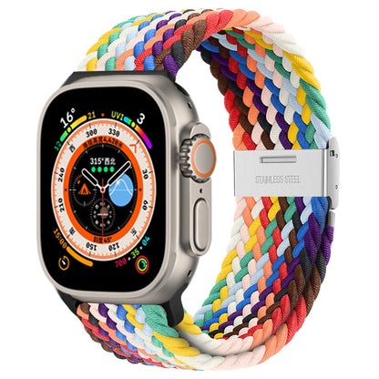 Braided Solo Loop For Apple watch band 44mm 45mm 49mm 40mm 41mm 38mm 42mm Nylon image 1