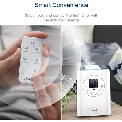 Levoit Warm Cool Mist Humidifier Vaporizer with 6 L Large Tank Remoter Control image 5