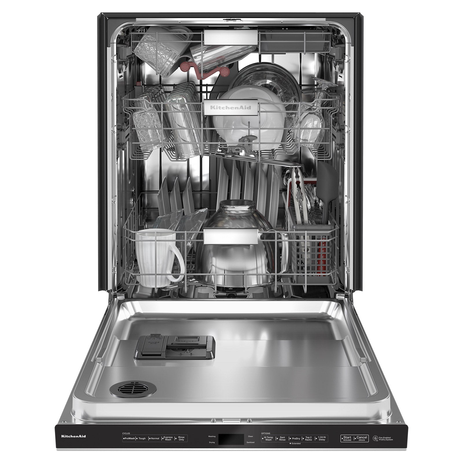 KitchenAid 44 dBA Dishwasher in PrintShield Finish with FreeFlex Third Rack image 2