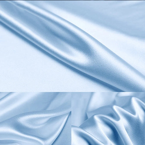 EVON BRIDAL Lake Blue Satin Homecoming Dresses Teen 2024 A-Line Knee-Length