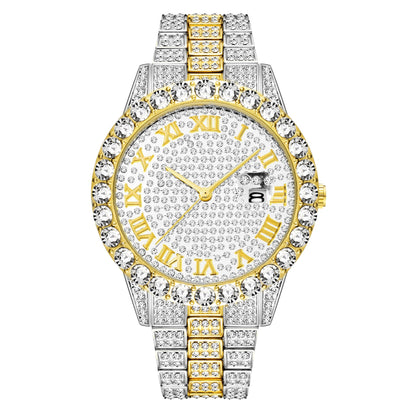 Diamond Men Women Watches Gold Watch Ladies Wrist Watch Luxury Rhinestone Unise image 6