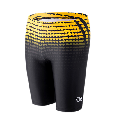 YUKE Men Swimming Trunks Shorts Long to Knee Competitive Swim Training Swimsu image 4