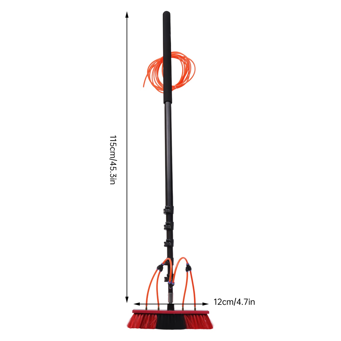 Water Fed Pole Kit, 20ft Length Water Fed Brush, Water Fed Cleaning System, Alu image 1