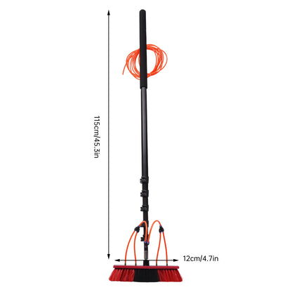 Water Fed Pole Kit, 20ft Length Water Fed Brush, Water Fed Cleaning System, Alu image 1