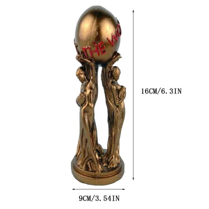 The World Is Yours Resin Statue Ornaments Miniatures Home Decoration Crafts Off image 4